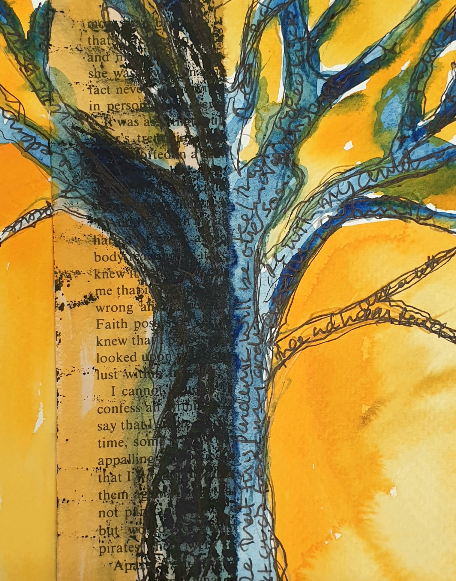 Tree study with my thoughts